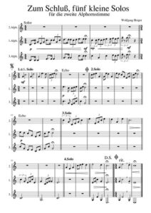  Zum Schluß Fünf Kleine Solos